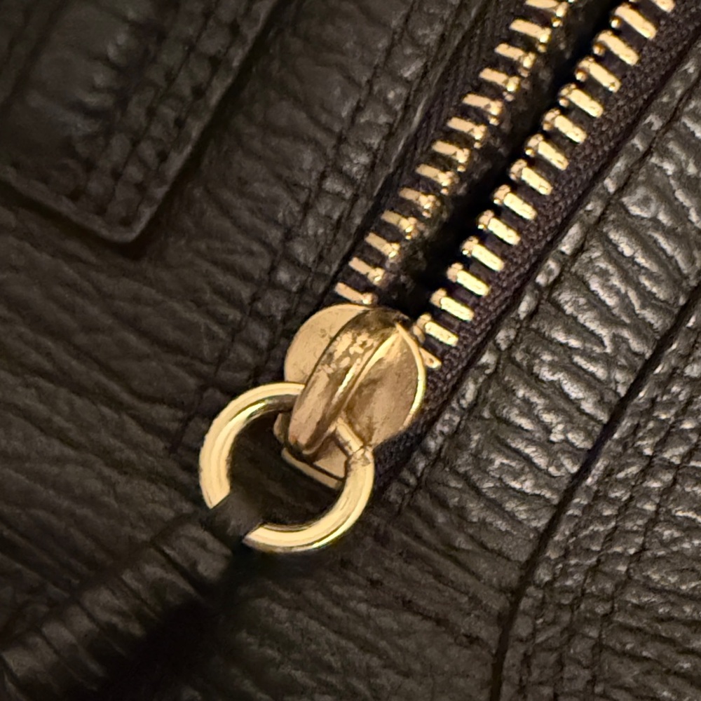 3.1 Phillip Lim Black Satchel with Gold Accents - Picture 4 of 8